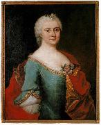 Portrait of Luise Gottsched (Gottschedin) (1713-1762), German poet